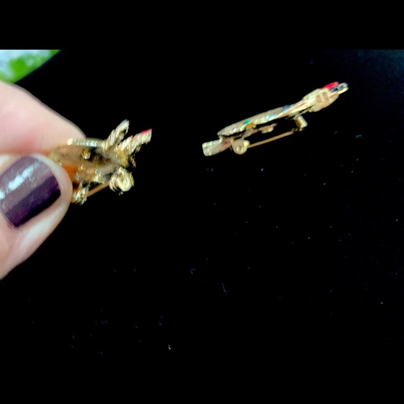 Vintage Artist Pallet Rhinestone Pins - Picture 3 of 4